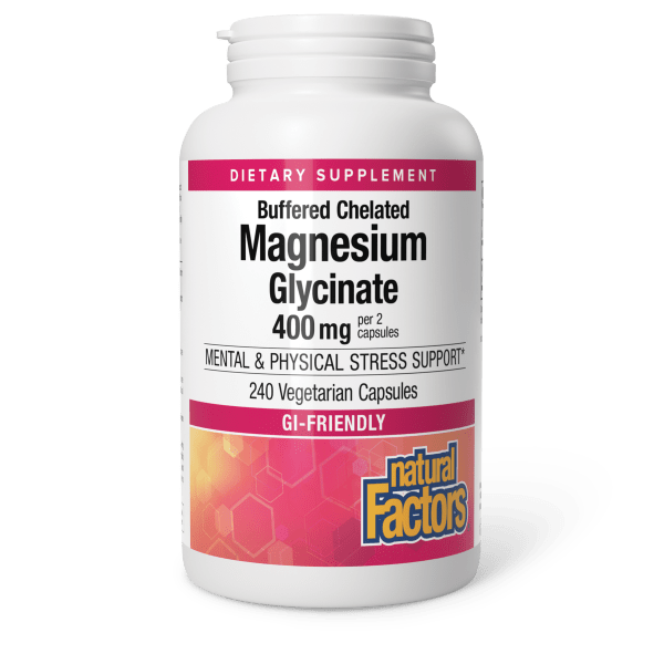 Magnesium Glycinate 400 mg per 2 capsules 240 Vegetarian Capsules, image-hi-res