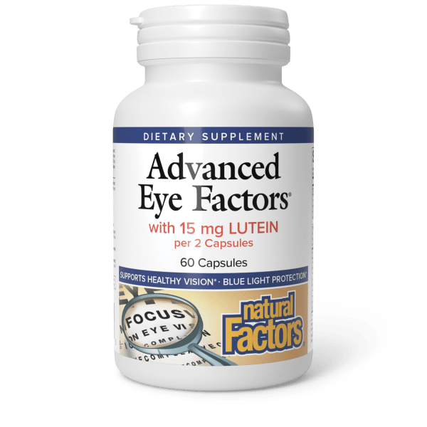 Advanced Eye Factors® with 15 mg lutein 15 mg 60 Capsules, image-hi-res