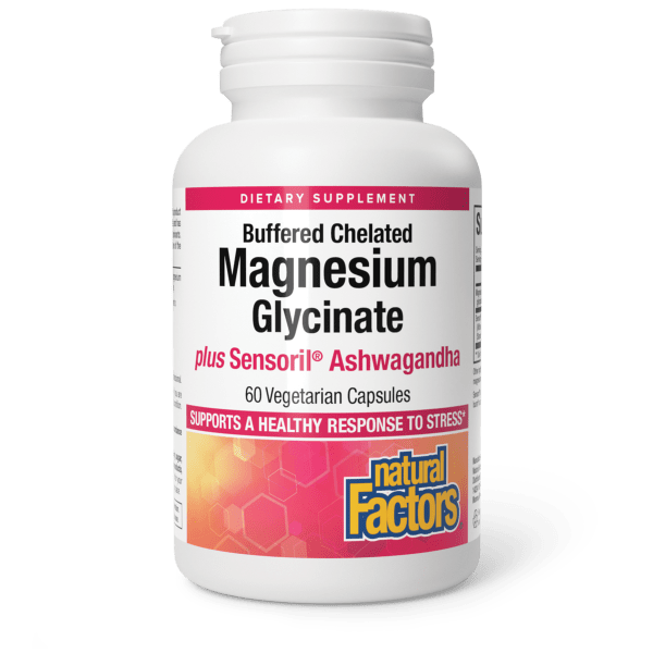 Magnesium Glycinate plus Sensoril® Ashwagandha    60 Vegetarian Capsules, image-hi-res