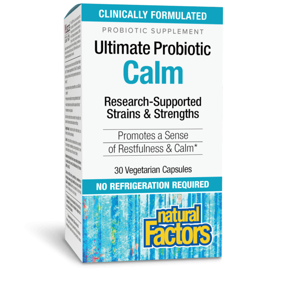 Ultimate Probiotic Calm  3 billion CFU / 68 mg  30 Vegetarian Capsules, image-hi-res