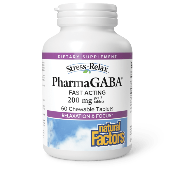 PharmaGABA®  200 mg  60 Chewable Tablets, image-hi-res