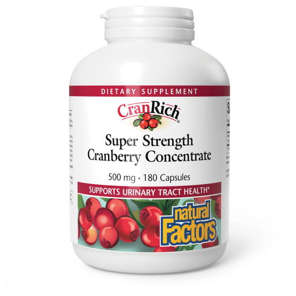 Cranberry Concentrate 36:1 Super Strength   500 mg  180 Capsules, image-hi-res