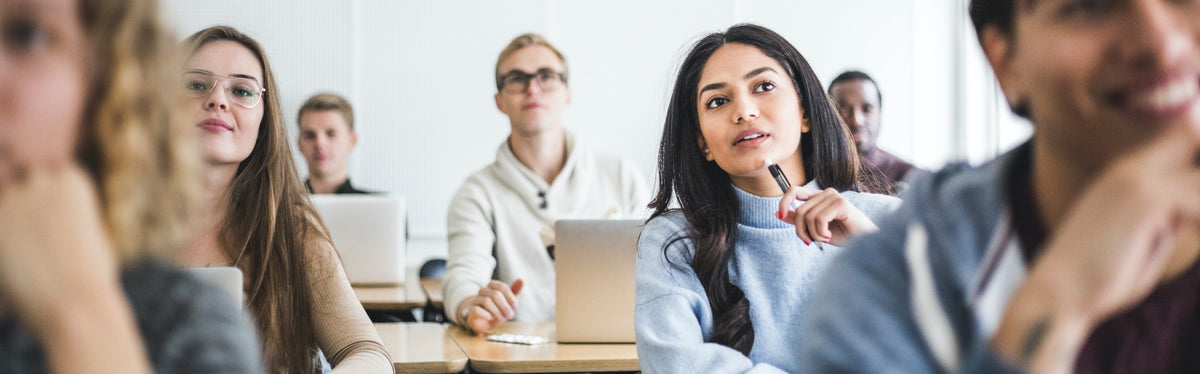 University students in a classroom