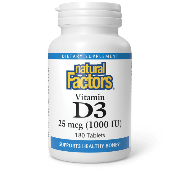 Vitamin D3 25 mcg (1,000 IU) Tablets